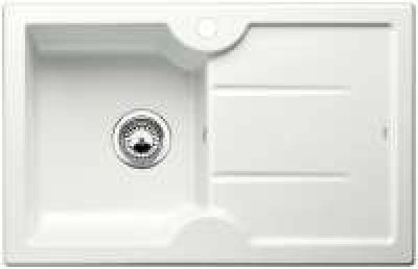 BLANCO 514487 IDESSA 45 S, Keramik, weiß matt, ohne Abl., Becken links